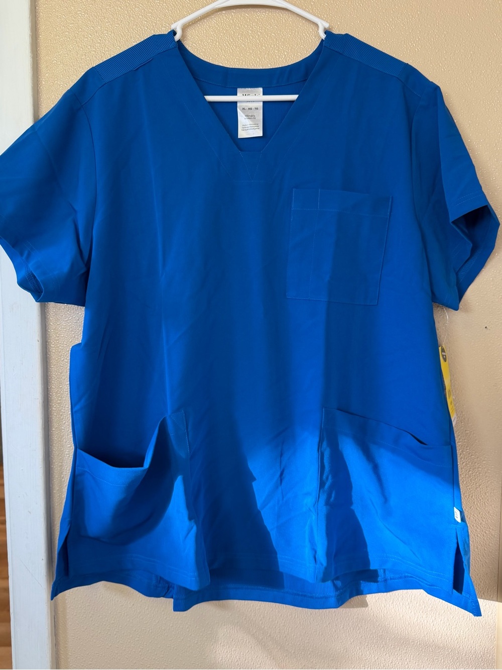 Wink Royal Blue V-Neck Short Sleeve Scrub Top